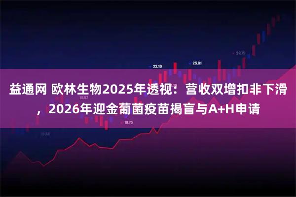 益通网 欧林生物2025年透视：营收双增扣非下滑，2026年迎金葡菌疫苗揭盲与A+H申请
